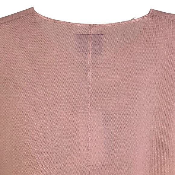 Yitty Bodysuit Women's Sz S Pink/ Skintone Mesh Me Smoothing Sleeved Thong NWT - Picture 5 of 7